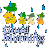 Morning Rain Sticker by triviall_tsunami