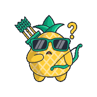 five_pineapples confused thinking zodiac astrology Sticker