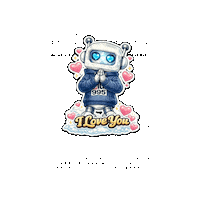 I Love You Heart Sticker by Digi 995