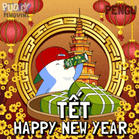 Happy New Year Celebration GIF by Pudgy Penguins