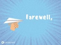 Kudoboard bye goodbye leaving farewell GIF
