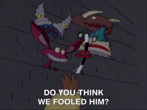 nickrewind giphydvr nicksplat aaahh real monsters giphyarm014 GIF