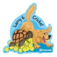 Cricket Larry Sticker by Doggygraphics