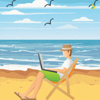 Summer Time Beach GIF by Bombay Softwares