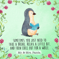 Read Chill Out GIF by Mr. & Mrs. Panda