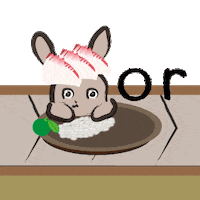 うさぎ Buri Sticker