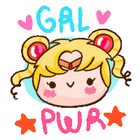 Sailor Moon Girl Sticker by Vania Bachur