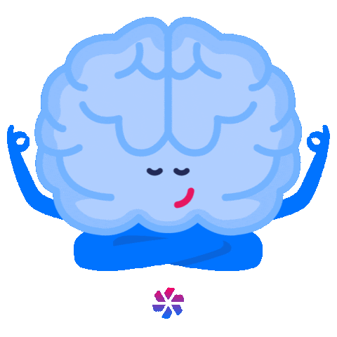 Yoga Brain Sticker by Peerfit