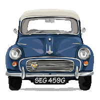 carartbyemily car classic car convertible old car Sticker