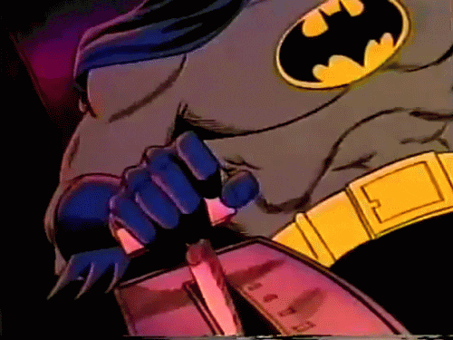 batman driving GIF