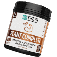 zhounutrition vegan plant based vegan protein plant protein Sticker