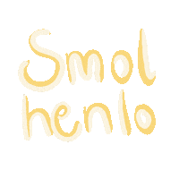 Hello Sticker by Little Blue Fairy