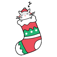 Sleepy Merry Christmas Sticker by SAMA SIDEKICKS