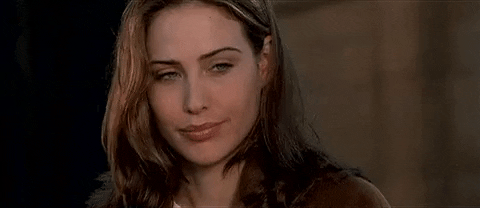Movie gif. Claire Forlani as Jade in The Rock looks pensively and nods, becoming more sure, then says "okay," and smiles.