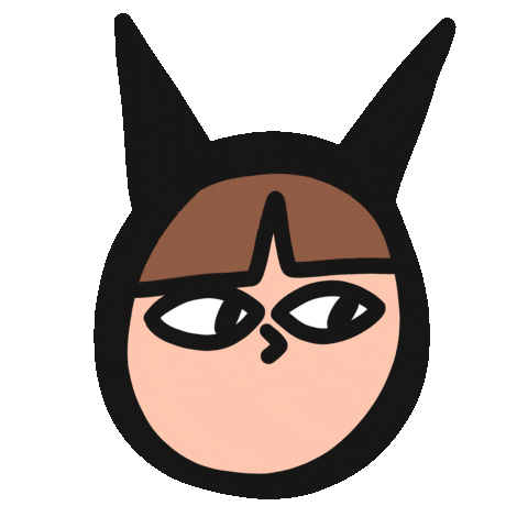 balade face look head character Sticker