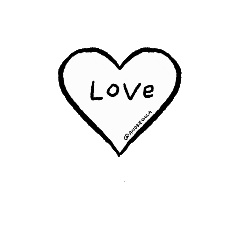 love you heart Sticker by andregola