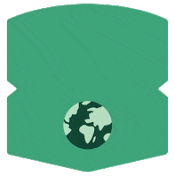 organicvalley earth planet badge protect Sticker