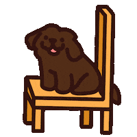 sisigsworld chair shihtzu sisig sisigsworld Sticker