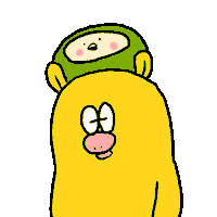 Confused Cartoon Sticker