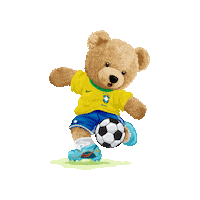Soccer Teddy Sticker by Dame dos