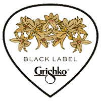 Black Label Flower Sticker by Grishko