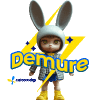 Demure Sticker by Digi