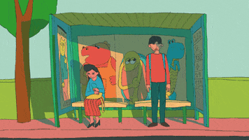 Bus Waiting GIF