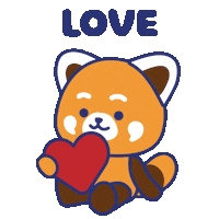 I Love Heart Sticker by PlayDappTown
