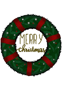 Shining Merry Christmas Sticker