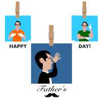 Dad Papa Sticker by Salvador Sanchez Artist