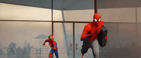 spiderman bagel GIF
