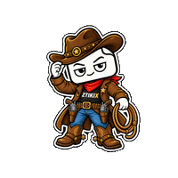 Wild West Hat Sticker by ZTIKIX