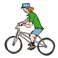 Pedaling Mountain Bike Sticker