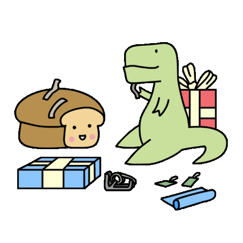 Christmas Gifts Sticker by Loof and Timmy