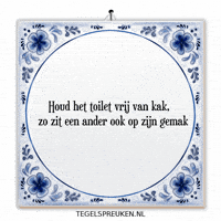 Respect Toilet GIF by Tegelspreuken.nl
