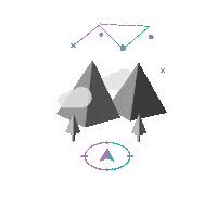 MOWISPACE mountains mtb mountain bike navigation Sticker