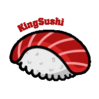 kingsushi_che food yummy delivery sushi Sticker