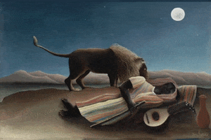Sleepy Art GIF by Barbara Pozzi