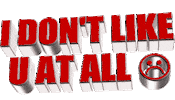 sad i don't like you at all Sticker by AnimatedText