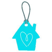 lasobremesalife heart home hart turquoise Sticker