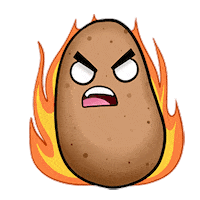 Angry Potato Sticker by Facebook Gaming
