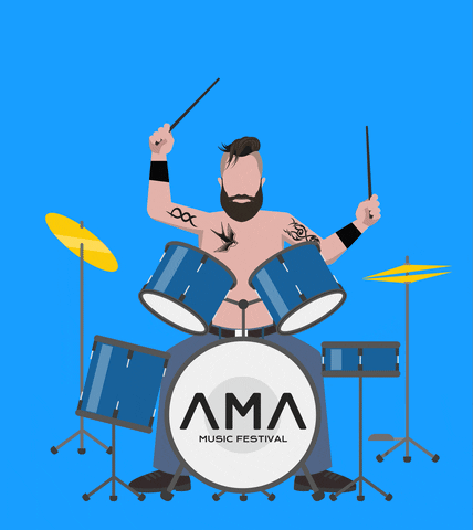 Lovers Drummer GIF by AMA Music Festival