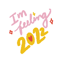 New Year Pink Sticker