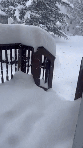 Snow Piles Up in North-Central New York