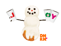 joy snowman Sticker by Dunkin’