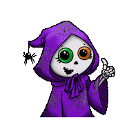 Grim Reaper Yes Sticker by Colitis Ninja