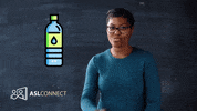 American Sign Language Water GIF by ASL Connect