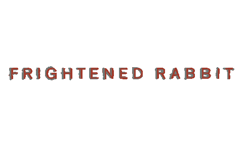 frightened rabbit sticker by Canvasback Music