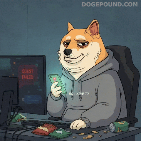 Tired Game Over GIF by Doge Pound