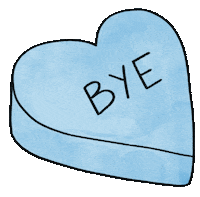 Valentines Day Goodbye Sticker by By Sauts // Alex Sautter